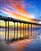 Sea meets Shore - Sunset Pier giclee canvas by Don Schimmel