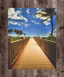 Maui Boardwalk Wood Sign by Kelly Wade