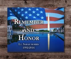 Veterans "Remember and Honor" Personalized Boxed Board