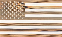 American Flag Wood Plank Size: 5 1/2" t x 10" w x 3/4" d