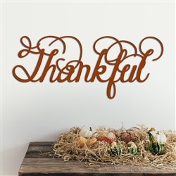 THANKFUL word art - Wood Laser Cut Wall Decor