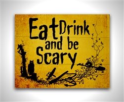 Halloween wood sign
