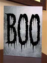 Halloween wood sign