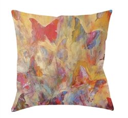 14x14 "Fancy Fly" Decorative Pillow by Jeff Boutin
